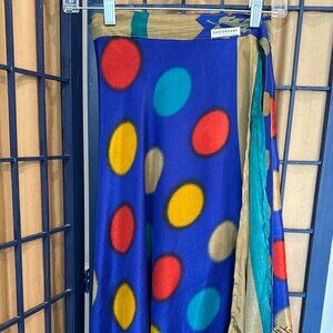 Earthbound Reversible Wrap Skirt Colorful Boho Maxi OS